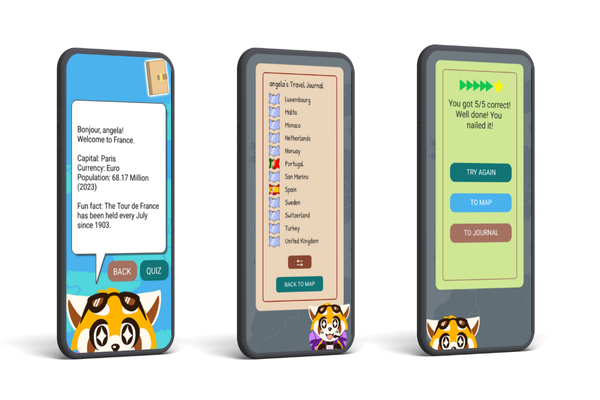 World Whizz game screens